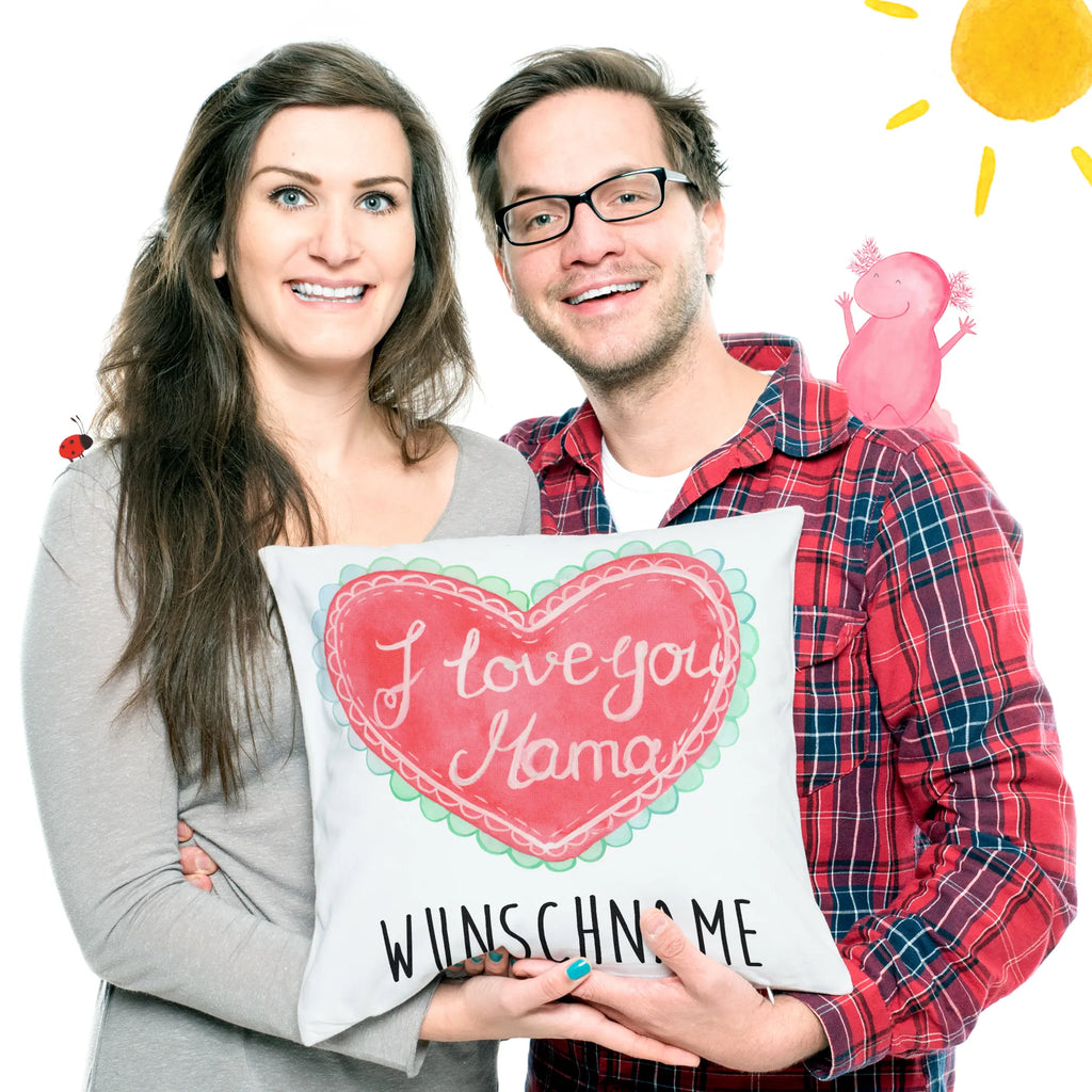 Personalised cushion heart Mom Kissen, personalisiert, Name, Wunschname, bedrucken, Kopfkissen, Muttertag Geschenke, Mama Geschenke, Mutti Geburtstag, Muttertag, Mama Liebe, Mama Geschenk, Tochter Geschenk