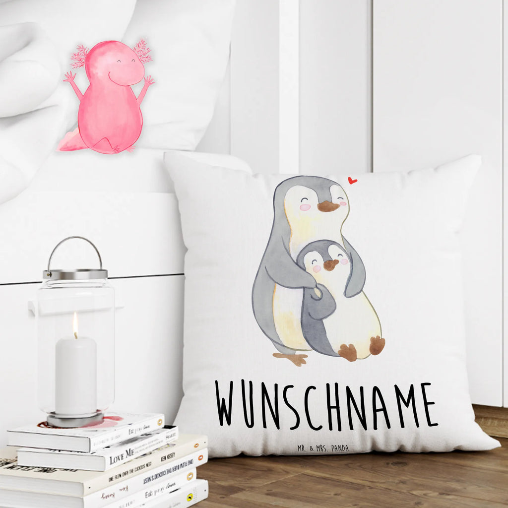 Personalised cushion Penguin Mommy Kissen, personalisiert, Name, Wunschname, bedrucken, Kopfkissen, Muttertag Geschenke, Mama Geschenke, Mutti Geburtstag, Muttertag, Mama Liebe, Mama Geschenk, Tochter Geschenk