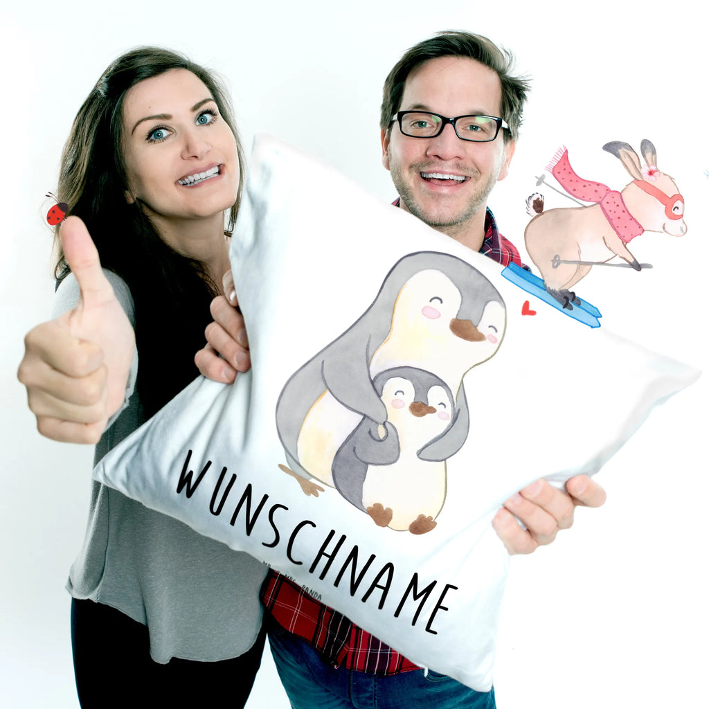 Personalised cushion Penguin Mommy Kissen, personalisiert, Name, Wunschname, bedrucken, Kopfkissen, Muttertag Geschenke, Mama Geschenke, Mutti Geburtstag, Muttertag, Mama Liebe, Mama Geschenk, Tochter Geschenk
