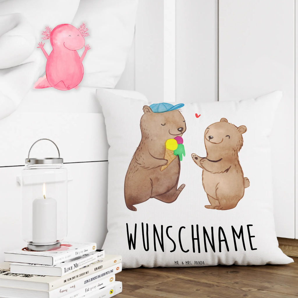 Personalised cushion niedźwiedzie tata Kissen, personalisiert, Name, Wunschname, bedrucken, Kopfkissen, Vatertag Geschenk, Papa Geschenke, Vater Geburtstag, Vatertag, Papa Geschenk, Papi Geschenk, Vater Geschenk