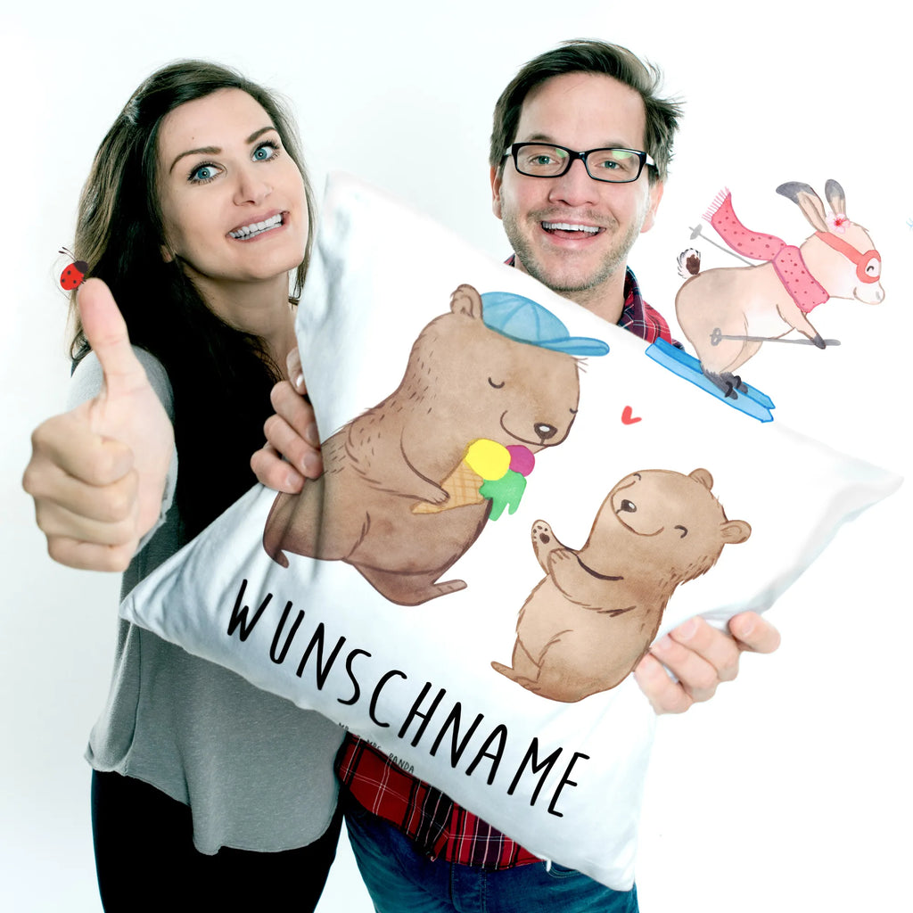 Personalised cushion niedźwiedzie tata Kissen, personalisiert, Name, Wunschname, bedrucken, Kopfkissen, Vatertag Geschenk, Papa Geschenke, Vater Geburtstag, Vatertag, Papa Geschenk, Papi Geschenk, Vater Geschenk