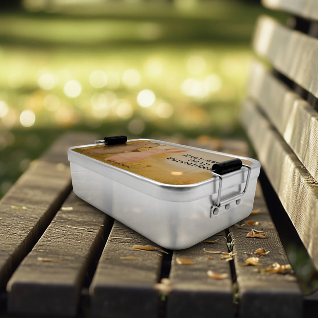 Spersonalizowany metalowy pojemnik na lunch Niedźwiedź i królik Przytulać Design Schule, Brotbox mit Namen, Brotbox, Kindergarten, Brotdose mit Namen, Brotdose, Geschenk mit Namen, Uni, Liebe, Partner, Freund, Freundin, Ehemann, Ehefrau, Heiraten, Verlobung, Heiratsantrag, Liebesgeschenk, Jahrestag, Hocheitstag, Bär, Bärchen, bester Freund, Freunde, Hase, best friends