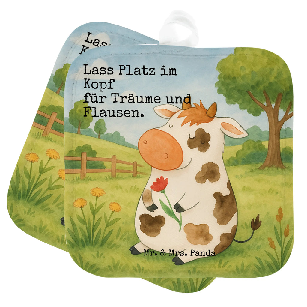 2er Set Topflappen  Kuh Design Topflappen, Topfuntersetzer, Ofenhandschuh, Topflappen Set, Topflappen lustig, Topflappen mit Spruch, Ofenhandschuhe, Topfhandschuhe, Topfhandschuh, Topflappenset, Topflappen 2er Set, Schöne Topflappen, Bauernhof, Hoftiere, Landwirt, Landwirtin, Kuh, Kühe, Träume, Flausen, Spruch, Magie, Motivtion, Hof, Milch, Milchkuh