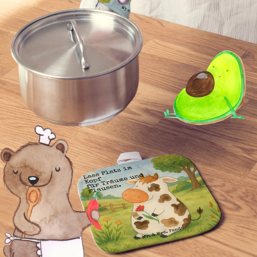 2er Set Topflappen  Kuh Design Topflappen, Topfuntersetzer, Ofenhandschuh, Topflappen Set, Topflappen lustig, Topflappen mit Spruch, Ofenhandschuhe, Topfhandschuhe, Topfhandschuh, Topflappenset, Topflappen 2er Set, Schöne Topflappen, Bauernhof, Hoftiere, Landwirt, Landwirtin, Kuh, Kühe, Träume, Flausen, Spruch, Magie, Motivtion, Hof, Milch, Milchkuh