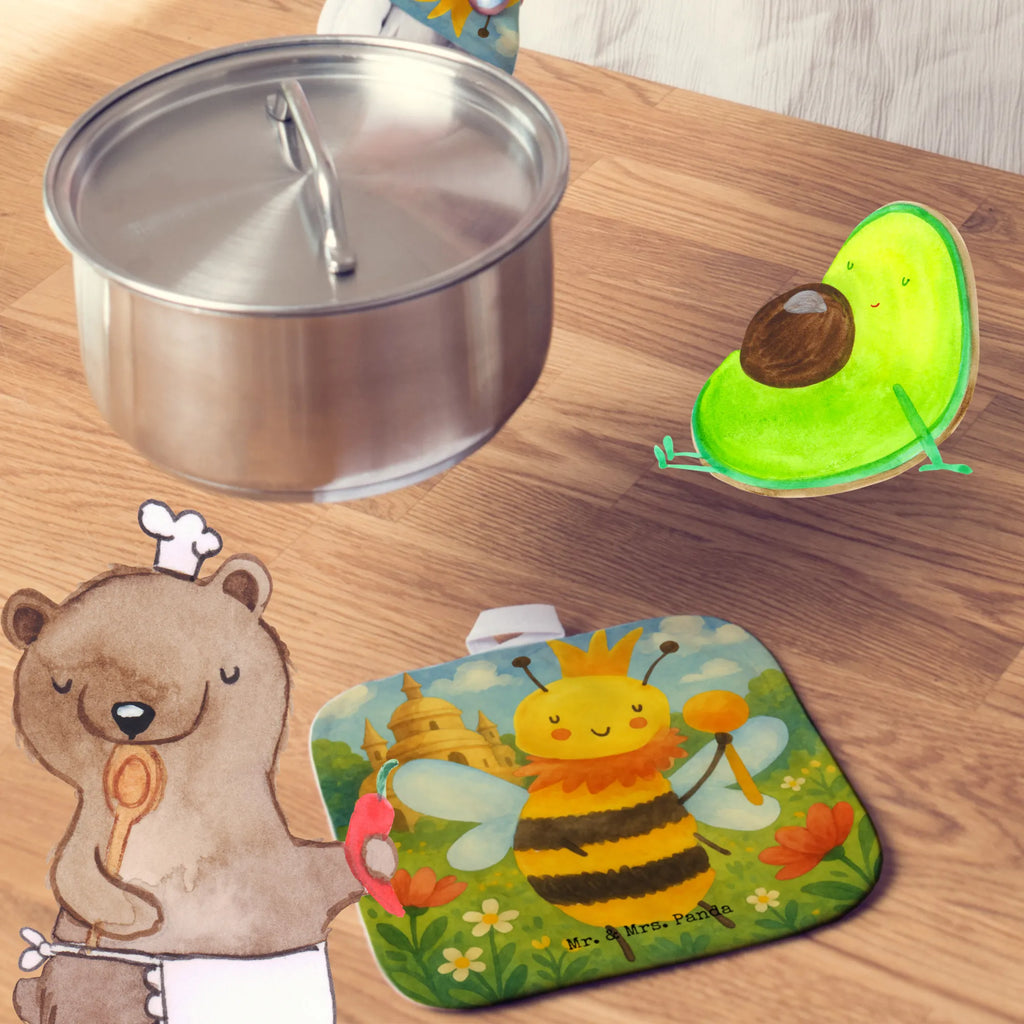 2-elementowy zestaw podkładek pod garnki pszczoła król Design Topflappen, Topfuntersetzer, Ofenhandschuh, Topflappen Set, Topflappen lustig, Topflappen mit Spruch, Ofenhandschuhe, Topfhandschuhe, Topfhandschuh, Topflappenset, Topflappen 2er Set, Schöne Topflappen, Biene, Wespe, Hummel