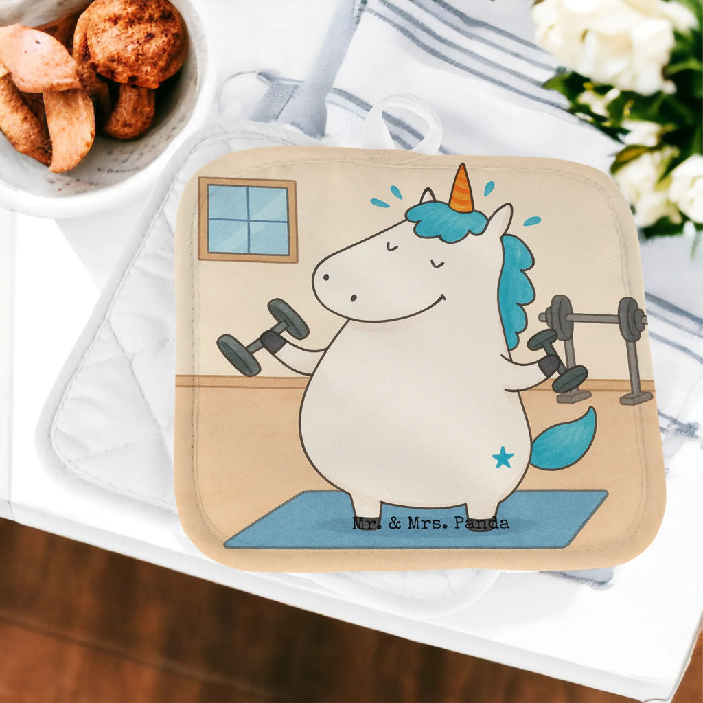 2-elementowy zestaw podkładek pod garnki jednorożec Fitness Design Topflappen, Topfuntersetzer, Ofenhandschuh, Topflappen Set, Topflappen lustig, Topflappen mit Spruch, Ofenhandschuhe, Topfhandschuhe, Topfhandschuh, Topflappenset, Topflappen 2er Set, Schöne Topflappen, Einhorn, Einhörner, Einhorn Deko, Unicorn, Gym, Fitness, Fitnessstudio, Diät, Abnehmen, Sport, Pumpen, Geräte, Sixpack