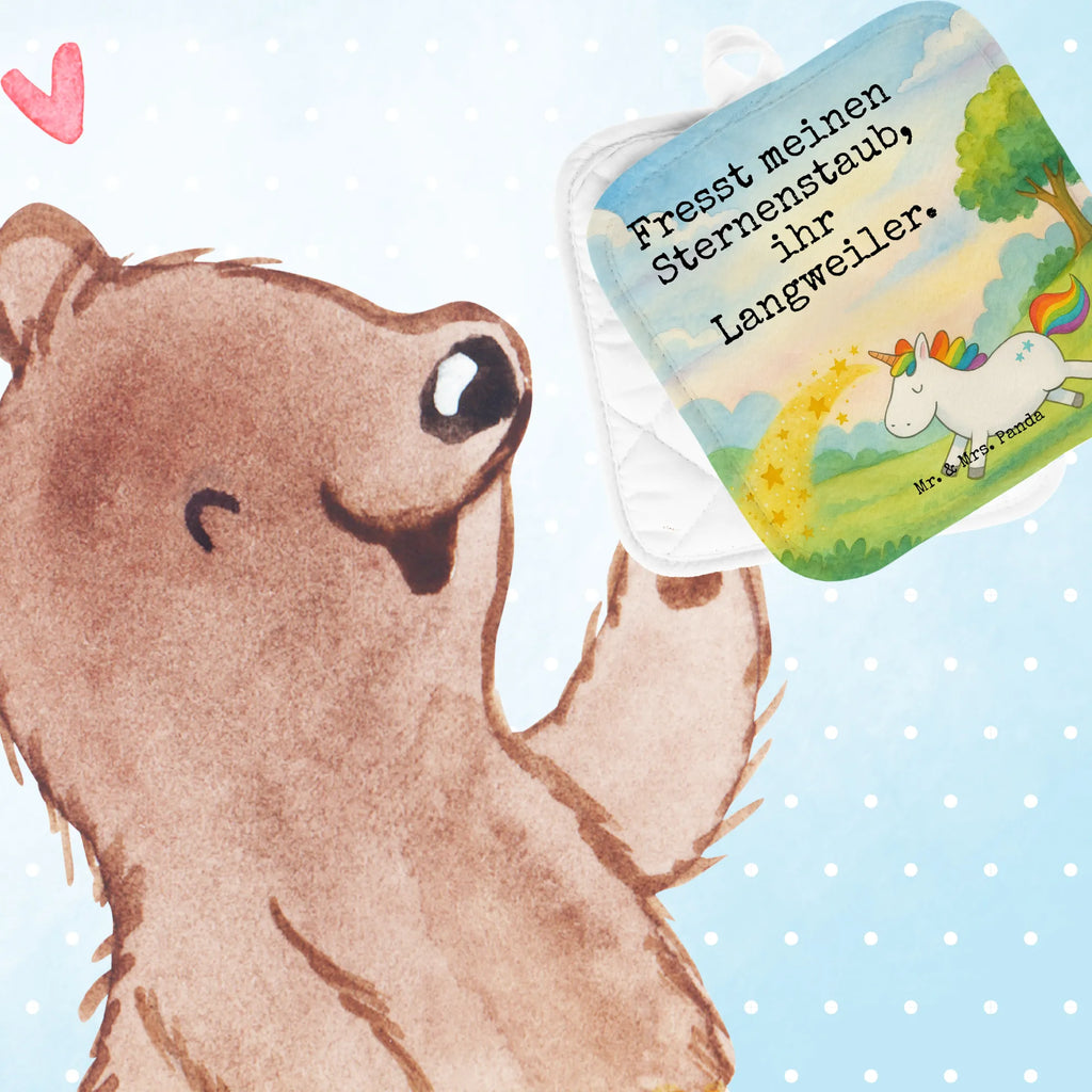 2er Set Topflappen  Einhorn Happy Design Topflappen, Topfuntersetzer, Ofenhandschuh, Topflappen Set, Topflappen lustig, Topflappen mit Spruch, Ofenhandschuhe, Topfhandschuhe, Topfhandschuh, Topflappenset, Topflappen 2er Set, Schöne Topflappen, Einhorn, Einhörner, Einhorn Deko, Unicorn, glücklich, fröhlich, Spaß, Freude, Lebensfreude, witzig, spannend, Lächeln, Lachen