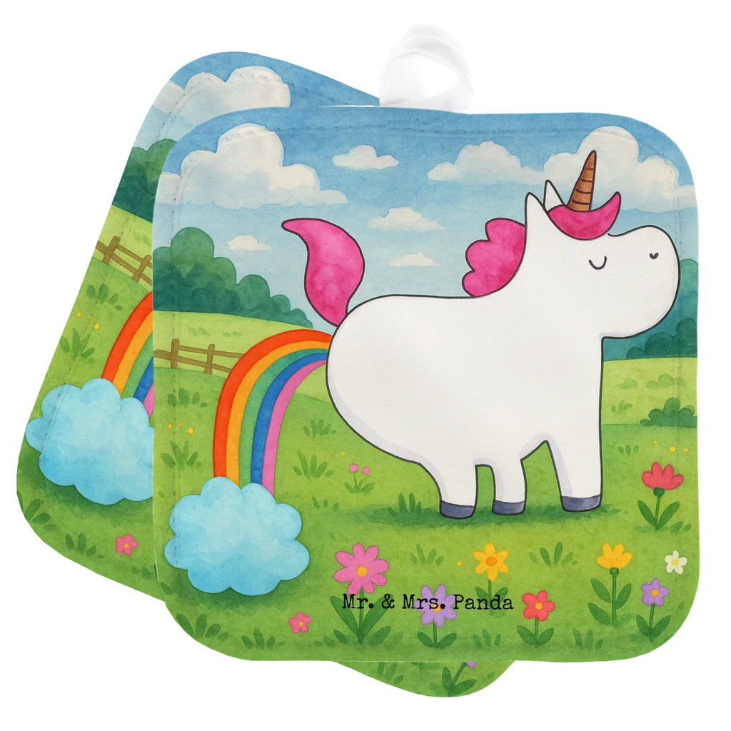 2-elementowy zestaw podkładek pod garnki Jednorożec puszczać bąki Design Topflappen, Topfuntersetzer, Ofenhandschuh, Topflappen Set, Topflappen lustig, Topflappen mit Spruch, Ofenhandschuhe, Topfhandschuhe, Topfhandschuh, Topflappenset, Topflappen 2er Set, Schöne Topflappen, Einhorn, Einhörner, Einhorn Deko, Unicorn, Pups, Regenbogen, Glitzer, Einhornpower, Erwachsenwerden, Spaß, lustig, Freundin