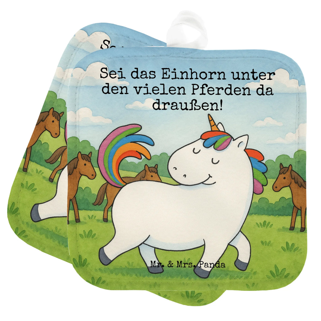 2er Set Topflappen  Einhorn Stolzieren Design Topflappen, Topfuntersetzer, Ofenhandschuh, Topflappen Set, Topflappen lustig, Topflappen mit Spruch, Ofenhandschuhe, Topfhandschuhe, Topfhandschuh, Topflappenset, Topflappen 2er Set, Schöne Topflappen, Einhorn, Einhörner, Einhorn Deko, Unicorn, stolz, anders, bunt, Pferd, Reiter, Reiten, Freundin, Geschenk