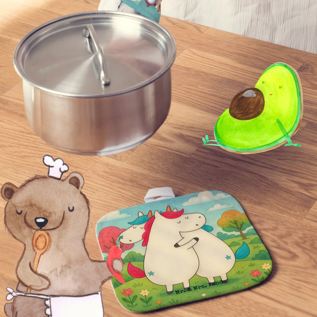 2-elementowy zestaw podkładek pod garnki Jednorożce Przytulanie Design Topfhandschuh, Ofenhandschuh, Ofenhandschuhe, Topfhandschuhe, Topflappenset, Schöne Topflappen, Topflappen 2er Set, Topfuntersetzer, Topflappen lustig, Topflappen, Topflappen Set, Topflappen mit Spruch, Einhorn, Einhörner, Einhorn Deko, Unicorn, Schwester, Liebe, Schwestern, Geschwister, Familie, Sister, Freundin, Freundinnen, BFF