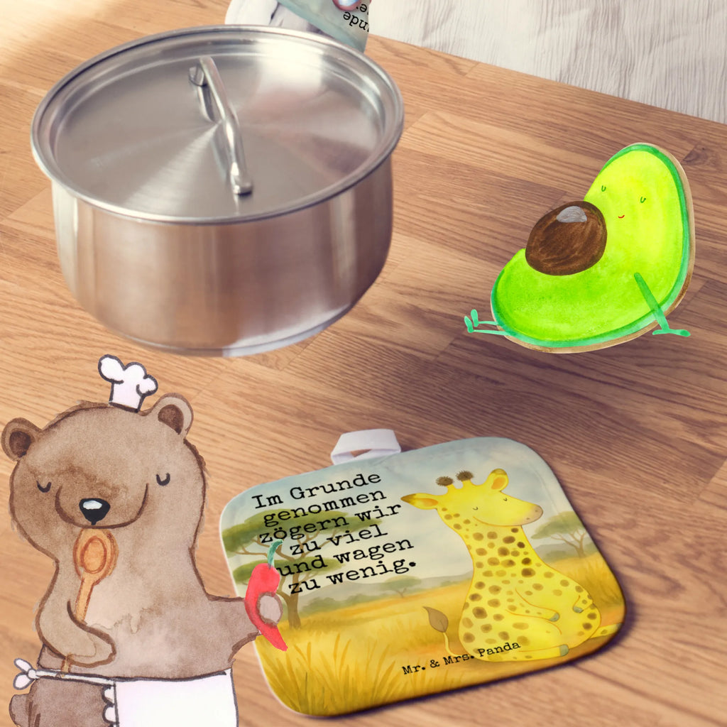 2er Set Topflappen  Giraffe Zufrieden Design Topflappen, Topfuntersetzer, Ofenhandschuh, Topflappen Set, Topflappen lustig, Topflappen mit Spruch, Ofenhandschuhe, Topfhandschuhe, Topfhandschuh, Topflappenset, Topflappen 2er Set, Schöne Topflappen, Afrika, Wildtiere, Giraffe, Zufrieden, Glück, Abenteuer