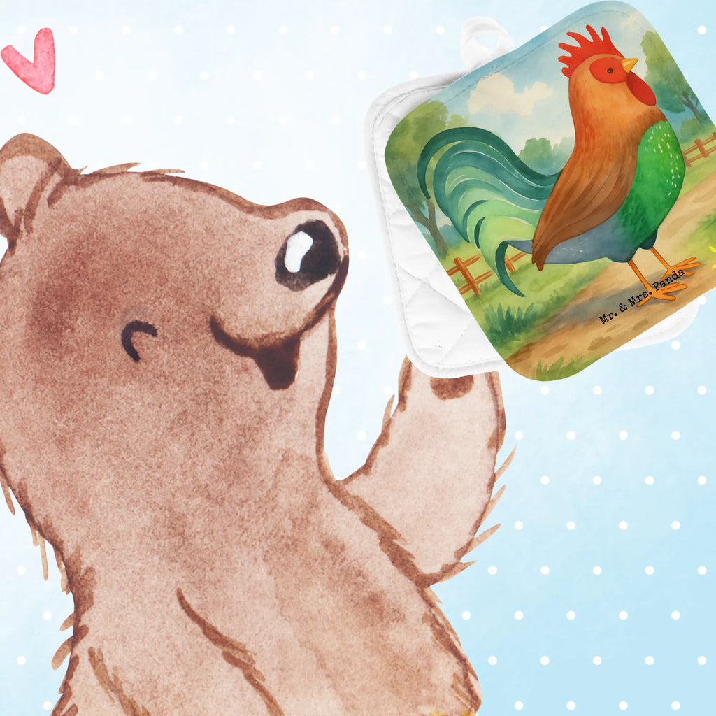 2-elementowy zestaw podkładek pod garnki kogut ziarno Design Schöne Topflappen, Ofenhandschuh, Topflappen 2er Set, Topfuntersetzer, Topflappen lustig, Topflappenset, Topfhandschuh, Topfhandschuhe, Topflappen, Topflappen Set, Topflappen mit Spruch, Ofenhandschuhe, Bauernhof, Hoftiere, Landwirt, Landwirtin, Eier, Hahn, Natur, Korn, Henne