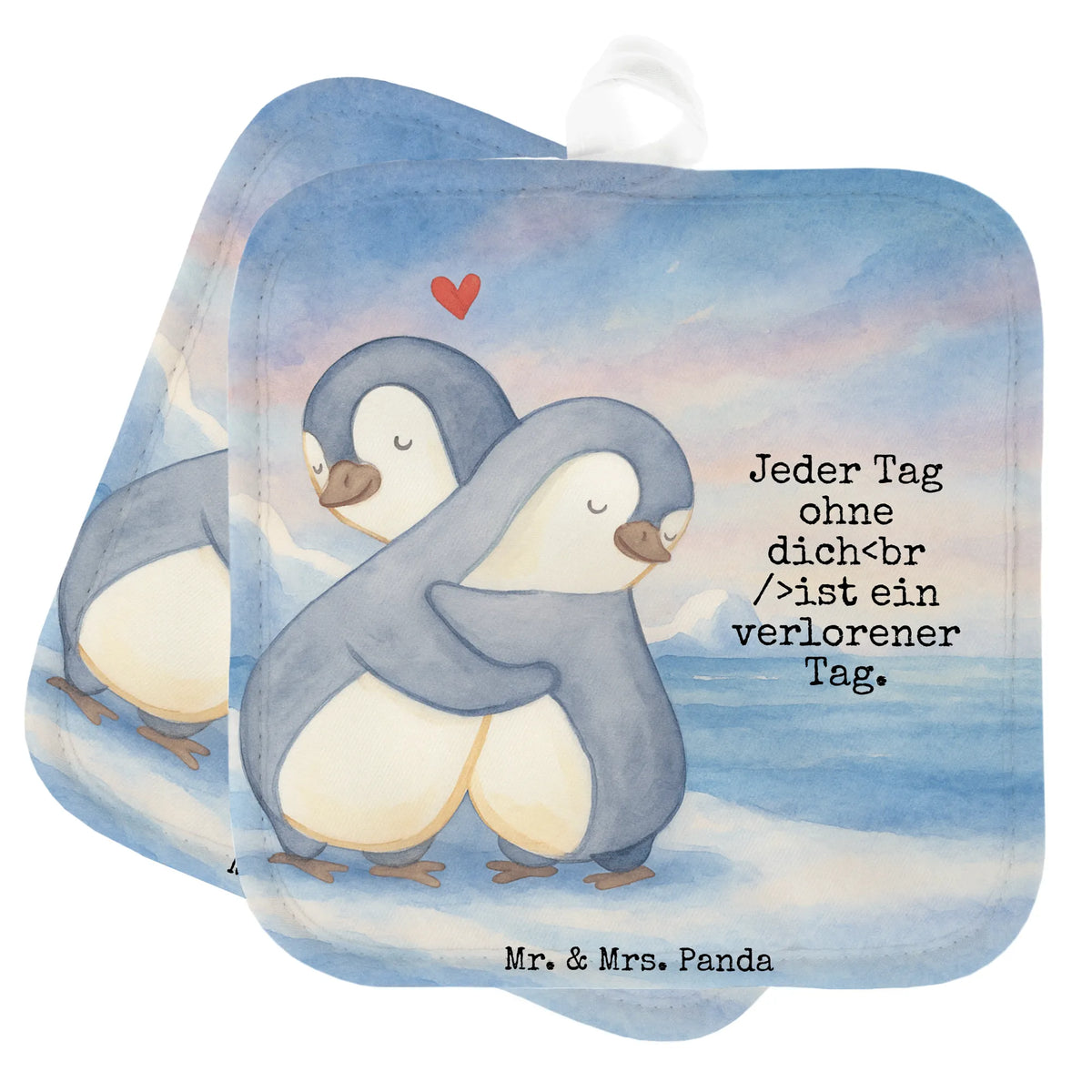Pot holder penguins Cuddle Design topfhalter, Topfuntersetzer, 2er Set Topflappen, Zwei Topflappen, Topflappen 2er Set, Topflappen im Doppelpack, Topflappen, Ofenlappen, Topflappen Set, Kochlappen, Doppel Topflappen, Topflappenset, Verlobung, Freund, Heiraten, Partner, Heiratsantrag, Liebesgeschenk, Hocheitstag, Ehemann, Freundin, Ehefrau, Jahrestag, Liebe, Hochzeitstag, Geschenk für Partner, Valentinstag, Geschenk für Frauen, für Männer, Geschenk für Freundin, Mitbringsel, für Ehemann, Liebesbeweis