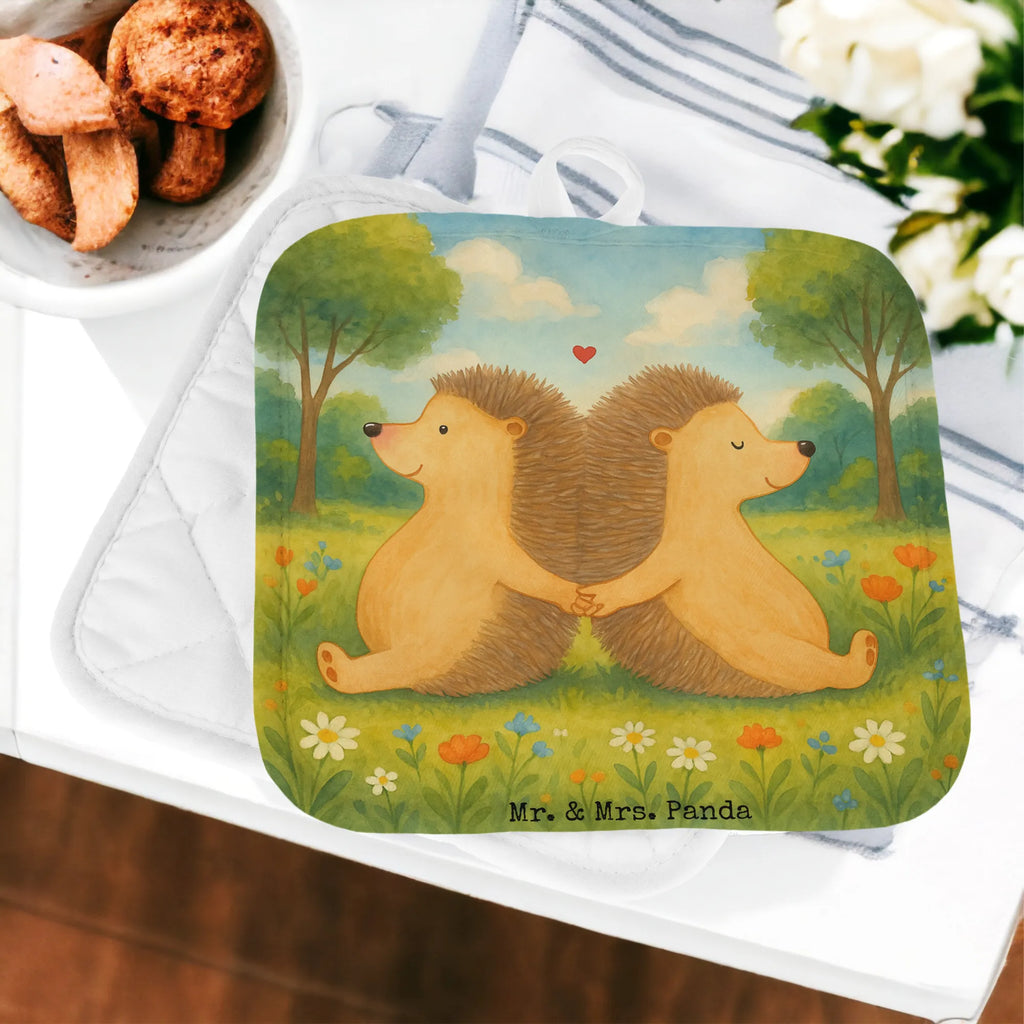 2-elementowy zestaw podkładek pod garnki Jeże trzymające się za łapki Design Topflappenset, Topfuntersetzer, Topfhandschuh, Topflappen, Topflappen 2er Set, Topflappen Set, Schöne Topflappen, Ofenhandschuh, Topflappen lustig, Topflappen mit Spruch, Topfhandschuhe, Ofenhandschuhe, Liebe, Partner, Freund, Freundin, Ehemann, Ehefrau, Heiraten, Verlobung, Heiratsantrag, Liebesgeschenk, Jahrestag, Hocheitstag, Lieblingsmensch, Igel, Hand in Hand, Love, Igelliebe, Gemeinsamkeit, große Liebe, Liebesbeweis, Liebesbotschaft, Geschenk für zwei, Hochzeit