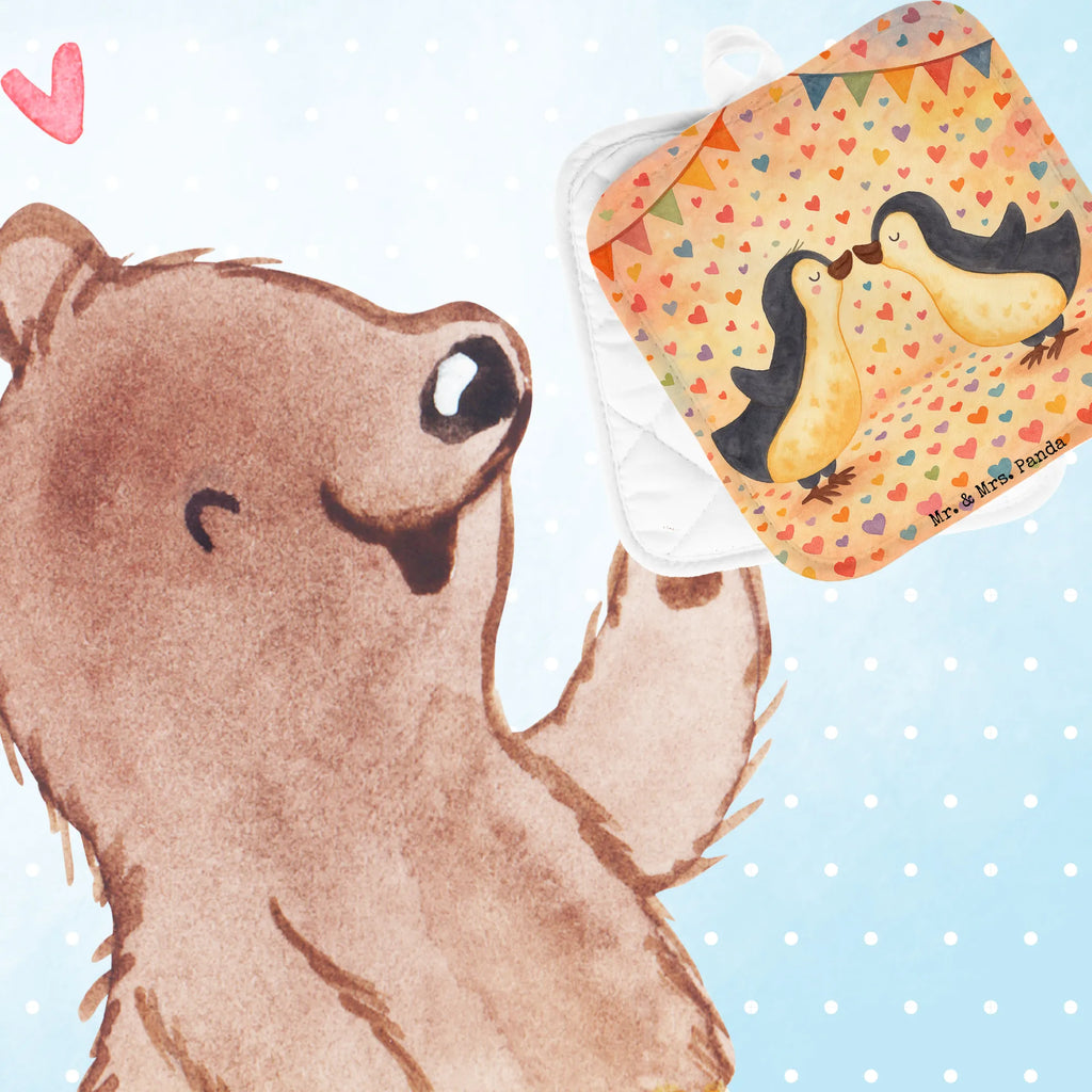 2-elementowy zestaw podkładek pod garnki Pingwin Miłość Design Ofenhandschuh, Topflappen Set, Topfhandschuh, Topflappen lustig, Topfhandschuhe, Topflappen, Topflappen 2er Set, Topflappen mit Spruch, Ofenhandschuhe, Topflappenset, Schöne Topflappen, Topfuntersetzer, Liebe, Partner, Freund, Freundin, Ehemann, Ehefrau, Heiraten, Verlobung, Heiratsantrag, Liebesgeschenk, Jahrestag, Hocheitstag, Liebesspruch, Love, Hochzeit, Liebesbeweis, Verlobte, Paar, Geschenk Hochzeitstag, Pärchen. Liebespaar, Pinguin Liebe, Geschenk Freundin, Pinguine, Pinguin, Pinguinpaar, Hochzeitstag, Geschenk Freund, Verlobter, Geschenkidee, Gastgeschenk, Pinguin Paar