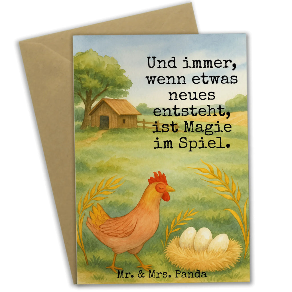 Kartka okolicznościowa kurczak Dumny Design Klappkarte, Hochzeitskarte, Geburtstagskarte, Einladungskarte, Glückwunschkarte, Grußkarte, Karte, Ansichtskarten, Bauernhof, Hoftiere, Landwirt, Landwirtin, Motivation, Henne, Eier, Hühner, Landleben, Magie, Geburt, Hof, Hahn, Schwangerschaft, Spruch