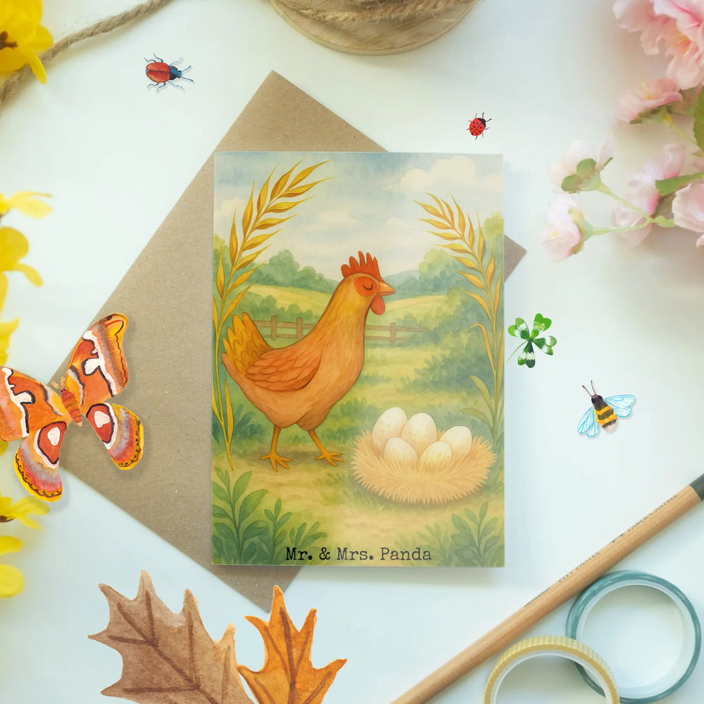 Kartka okolicznościowa kurczak Dumny Design Klappkarte, Hochzeitskarte, Geburtstagskarte, Einladungskarte, Glückwunschkarte, Grußkarte, Karte, Ansichtskarten, Bauernhof, Hoftiere, Landwirt, Landwirtin, Motivation, Henne, Eier, Hühner, Landleben, Magie, Geburt, Hof, Hahn, Schwangerschaft, Spruch