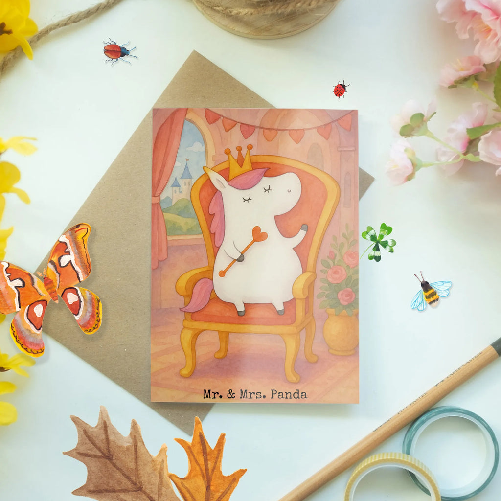 Greetings card unicorn princess Design Grußkarte, Klappkarte, Einladungskarte, Glückwunschkarte, Hochzeitskarte, Geburtstagskarte, Karte, Ansichtskarten, Einhorn, Einhörner, Einhorn Deko, Unicorn, Geburtstag, Prinzessin, Geburtstagsgeschenk, Geschenk, Monat