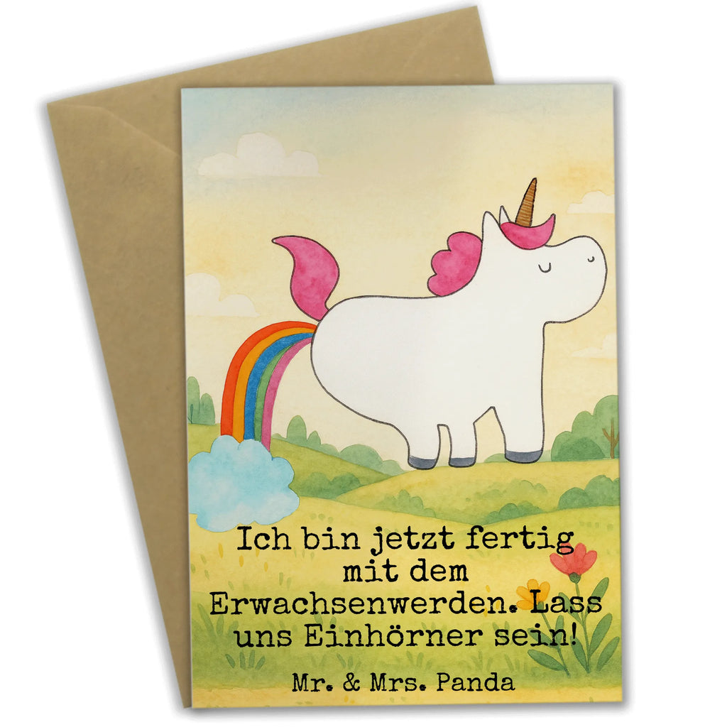 Greetings card unicorn fart Design Grußkarte, Klappkarte, Einladungskarte, Glückwunschkarte, Hochzeitskarte, Geburtstagskarte, Karte, Ansichtskarten, Einhorn, Einhörner, Einhorn Deko, Unicorn, Pups, Regenbogen, Glitzer, Einhornpower, Erwachsenwerden, Spaß, lustig, Freundin