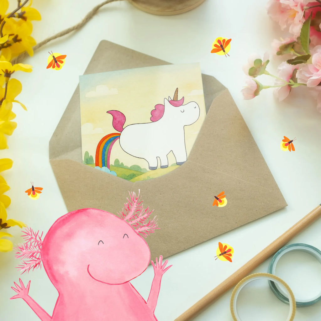 Greetings card unicorn fart Design Grußkarte, Klappkarte, Einladungskarte, Glückwunschkarte, Hochzeitskarte, Geburtstagskarte, Karte, Ansichtskarten, Einhorn, Einhörner, Einhorn Deko, Unicorn, Pups, Regenbogen, Glitzer, Einhornpower, Erwachsenwerden, Spaß, lustig, Freundin