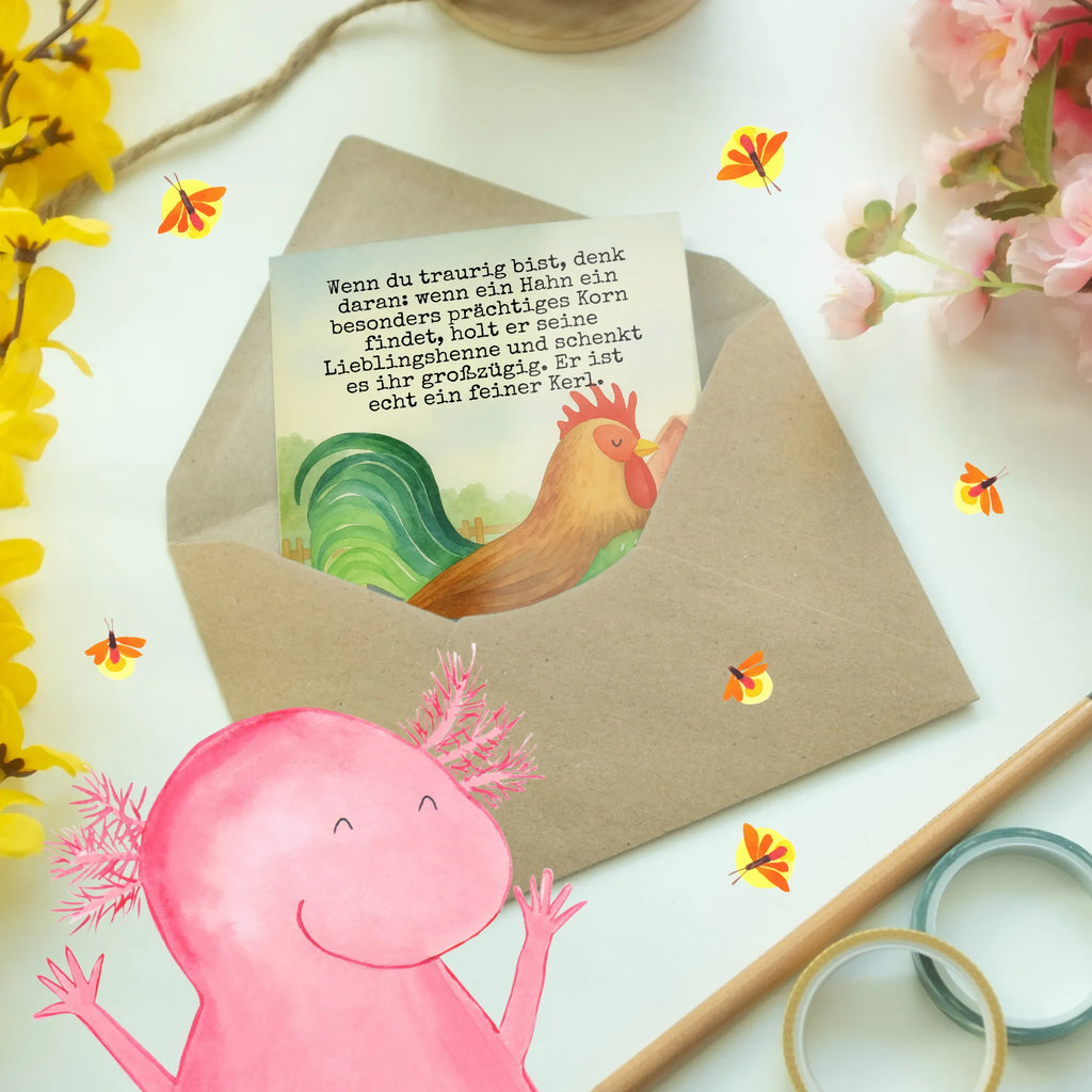 Greetings card Faucet grain Design Grußkarte, Klappkarte, Einladungskarte, Glückwunschkarte, Hochzeitskarte, Geburtstagskarte, Karte, Ansichtskarten, Bauernhof, Hoftiere, Landwirt, Landwirtin, Hahn, Korn, Henne, Eier, Natur