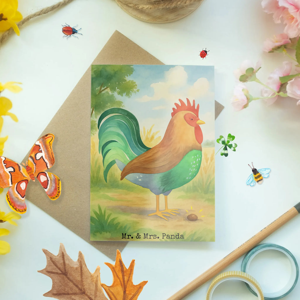 Greetings card Faucet grain Design Grußkarte, Klappkarte, Einladungskarte, Glückwunschkarte, Hochzeitskarte, Geburtstagskarte, Karte, Ansichtskarten, Bauernhof, Hoftiere, Landwirt, Landwirtin, Hahn, Korn, Henne, Eier, Natur