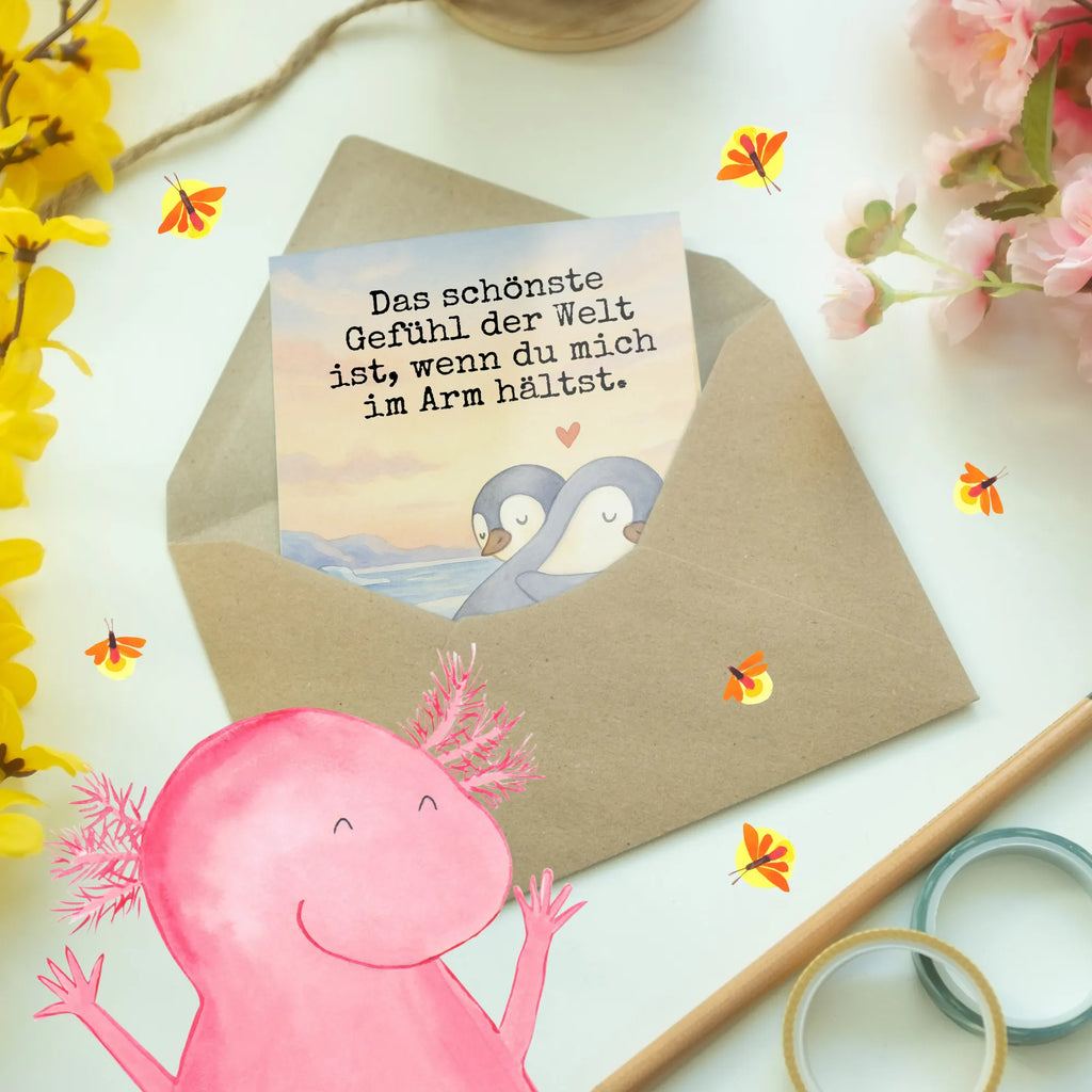 Greetings card penguins Cuddle Design Grußkarte, Klappkarte, Einladungskarte, Glückwunschkarte, Hochzeitskarte, Geburtstagskarte, Karte, Ansichtskarten, Liebe, Partner, Freund, Freundin, Ehemann, Ehefrau, Heiraten, Verlobung, Heiratsantrag, Liebesgeschenk, Jahrestag, Hocheitstag, Valentinstag, Geschenk für Frauen, Hochzeitstag, Mitbringsel, Geschenk für Freundin, Geschenk für Partner, Liebesbeweis, für Männer, für Ehemann