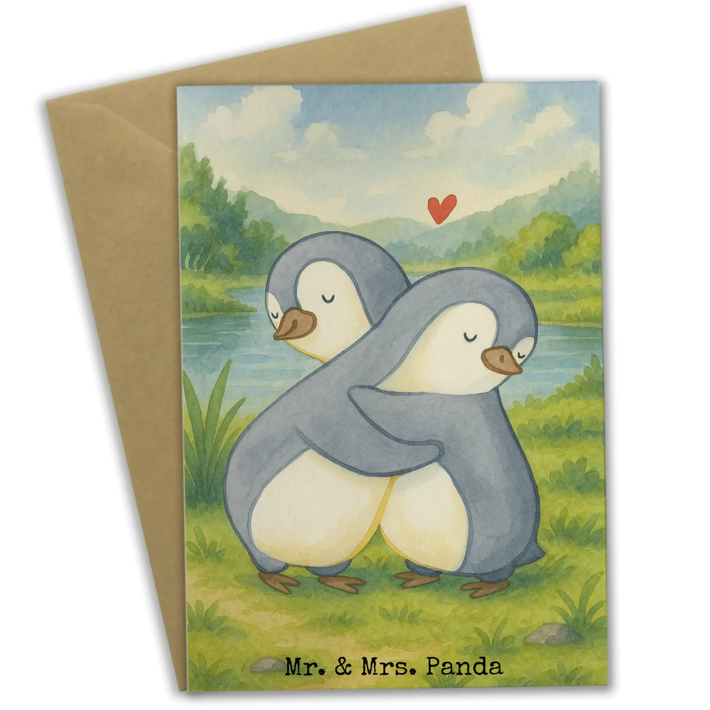 Greetings card penguins Cuddle Design Grußkarte, Klappkarte, Einladungskarte, Glückwunschkarte, Hochzeitskarte, Geburtstagskarte, Karte, Ansichtskarten, Liebe, Partner, Freund, Freundin, Ehemann, Ehefrau, Heiraten, Verlobung, Heiratsantrag, Liebesgeschenk, Jahrestag, Hocheitstag, Valentinstag, Geschenk für Frauen, Hochzeitstag, Mitbringsel, Geschenk für Freundin, Geschenk für Partner, Liebesbeweis, für Männer, für Ehemann