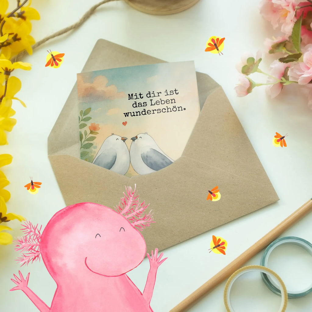 Greetings card Turtledoves in love Design Grußkarte, Klappkarte, Einladungskarte, Glückwunschkarte, Hochzeitskarte, Geburtstagskarte, Karte, Ansichtskarten, Liebe, Partner, Freund, Freundin, Ehemann, Ehefrau, Heiraten, Verlobung, Heiratsantrag, Liebesgeschenk, Jahrestag, Hocheitstag, Turteltauben, Turteltäubchen, Tauben, Verliebt, Verlobt, Verheiratet, Geschenk Freundin, Geschenk Freund, Liebesbeweis, Hochzeitstag, Geschenk Hochzeit