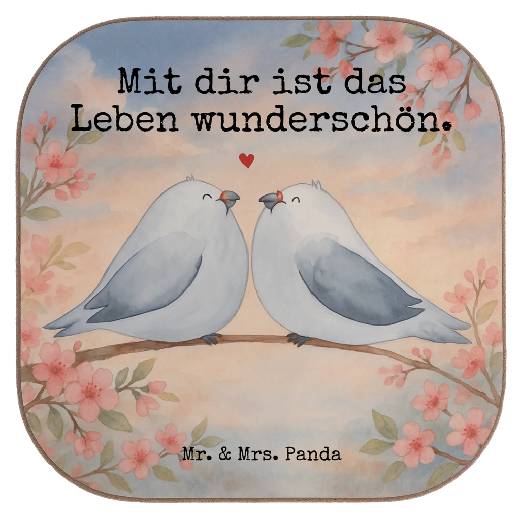 Square coaster Turtledoves in love Design Korkuntersetzer, Glasuntersetzer, Untersetzer Gläser, Getränkeuntersetzer, Untersetzer, Bierdeckel, Untersetzer aus Holz, Holzuntersetzer, Untersetzer für Gläser, Untersetzer Holz, Untersetzer Design, Tassen Untersetzer, Liebe, Partner, Freund, Freundin, Ehemann, Ehefrau, Heiraten, Verlobung, Heiratsantrag, Liebesgeschenk, Jahrestag, Hocheitstag, Verheiratet, Verlobt, Geschenk Freund, Verliebt, Turteltauben, Turteltäubchen, Tauben, Geschenk Freundin, Liebesbeweis, Geschenk Hochzeit, Hochzeitstag