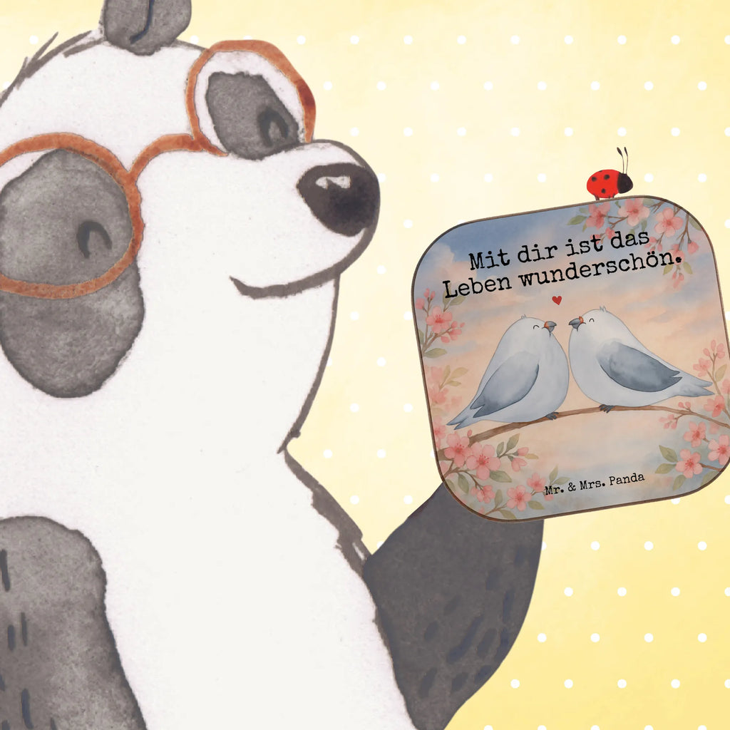 Square coaster Turtledoves in love Design Korkuntersetzer, Glasuntersetzer, Untersetzer Gläser, Getränkeuntersetzer, Untersetzer, Bierdeckel, Untersetzer aus Holz, Holzuntersetzer, Untersetzer für Gläser, Untersetzer Holz, Untersetzer Design, Tassen Untersetzer, Liebe, Partner, Freund, Freundin, Ehemann, Ehefrau, Heiraten, Verlobung, Heiratsantrag, Liebesgeschenk, Jahrestag, Hocheitstag, Verheiratet, Verlobt, Geschenk Freund, Verliebt, Turteltauben, Turteltäubchen, Tauben, Geschenk Freundin, Liebesbeweis, Geschenk Hochzeit, Hochzeitstag