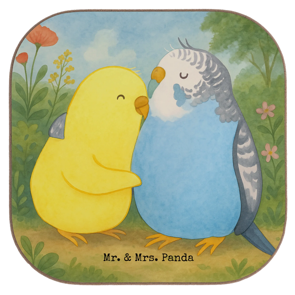 Square coaster Parakeets in love Design Untersetzer, Bierdeckel, Glasuntersetzer, Untersetzer Gläser, Getränkeuntersetzer, Untersetzer aus Holz, Untersetzer für Gläser, Korkuntersetzer, Untersetzer Holz, Holzuntersetzer, Tassen Untersetzer, Untersetzer Design, Liebe, Partner, Freund, Freundin, Ehemann, Ehefrau, Heiraten, Verlobung, Heiratsantrag, Liebesgeschenk, Jahrestag, Hocheitstag, Vögel, Wellensittich, Nähe, Kuscheln, Vertrauen