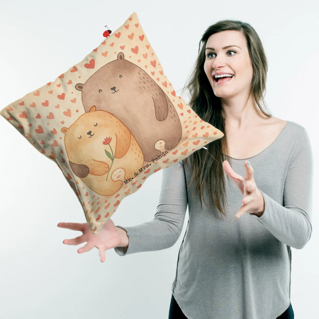 Cushion Bears in love Design Kissenhülle, Kopfkissen, Sofakissen, Dekokissen, Motivkissen, sofakissen, sitzkissen, Kissen, Kissenbezüge, Kissenbezug 40x40, Kissen 40x40, Kissenhülle 40x40, Zierkissen, Couchkissen, Dekokissen Sofa, Sofakissen 40x40, Dekokissen 40x40, Kopfkissen 40x40, Kissen 40x40 Waschbar, Liebe, Partner, Freund, Freundin, Ehemann, Ehefrau, Heiraten, Verlobung, Heiratsantrag, Liebesgeschenk, Jahrestag, Hocheitstag, Verliebt, Verlobt, Verheiratet, Geschenk Freundin, Geschenk Freund, Liebesbeweis, Hochzeitstag, Geschenk Hochzeit, Bären, Bärchen, Bär