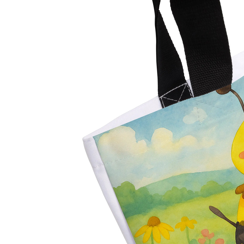 Shopper Biene Happy Design Beutel, Einkaufstasche, Tasche, Strandtasche, Einkaufsbeutel, Shopper, Schultasche, Freizeittasche, Tragebeutel, Schulbeutel, Alltagstasche, Biene, Wespe, Hummel