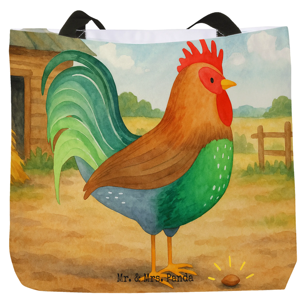 Shopper Hahn Korn Design Beutel, Einkaufstasche, Tasche, Strandtasche, Einkaufsbeutel, Shopper, Schultasche, Freizeittasche, Tragebeutel, Schulbeutel, Alltagstasche, Bauernhof, Hoftiere, Landwirt, Landwirtin, Hahn, Korn, Henne, Eier, Natur
