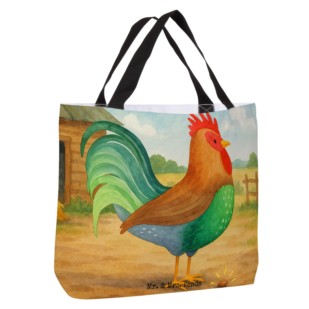 Shopper Hahn Korn Design Beutel, Einkaufstasche, Tasche, Strandtasche, Einkaufsbeutel, Shopper, Schultasche, Freizeittasche, Tragebeutel, Schulbeutel, Alltagstasche, Bauernhof, Hoftiere, Landwirt, Landwirtin, Hahn, Korn, Henne, Eier, Natur