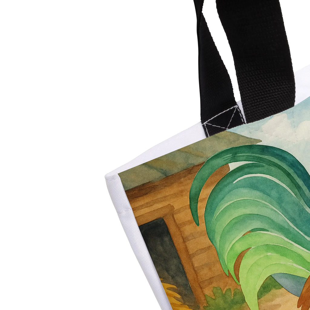 Shopper Hahn Korn Design Beutel, Einkaufstasche, Tasche, Strandtasche, Einkaufsbeutel, Shopper, Schultasche, Freizeittasche, Tragebeutel, Schulbeutel, Alltagstasche, Bauernhof, Hoftiere, Landwirt, Landwirtin, Hahn, Korn, Henne, Eier, Natur