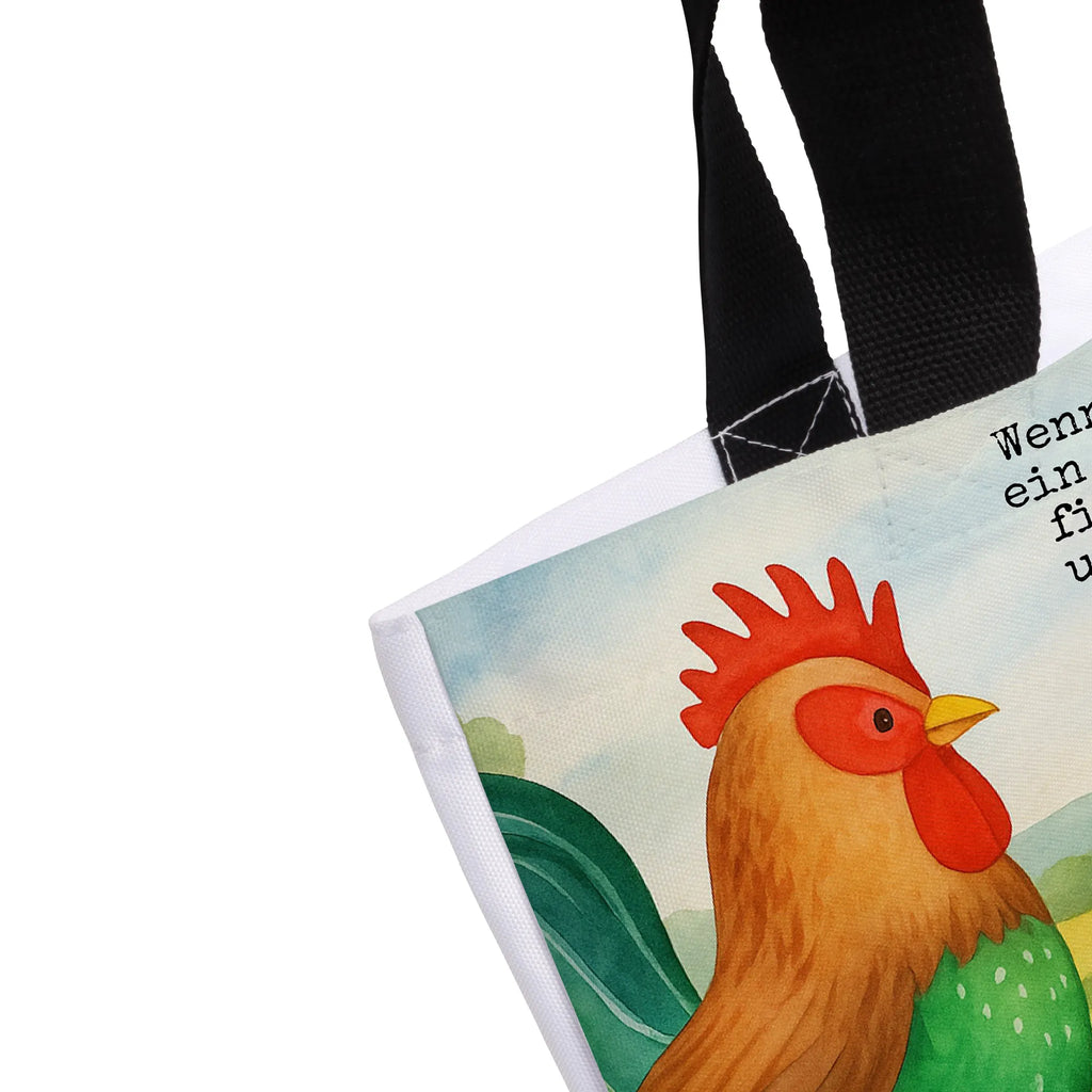 Shopper Hahn Korn Design Beutel, Einkaufstasche, Tasche, Strandtasche, Einkaufsbeutel, Shopper, Schultasche, Freizeittasche, Tragebeutel, Schulbeutel, Alltagstasche, Bauernhof, Hoftiere, Landwirt, Landwirtin, Hahn, Korn, Henne, Eier, Natur