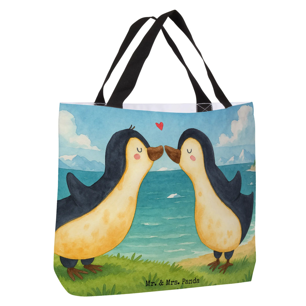 Shopper penguins kiss Design Alltagstasche, Einkaufstasche, Shopper, Einkaufsbeutel, Schulbeutel, Schultasche, Beutel, Tragebeutel, Strandtasche, Freizeittasche, Tasche, Liebe, Partner, Freund, Freundin, Ehemann, Ehefrau, Heiraten, Verlobung, Heiratsantrag, Liebesgeschenk, Jahrestag, Hocheitstag, für Ehemann, Mitbringsel, Geschenk für Frauen, Geschenk für Freundin, für Männer, Geschenk für Partner, Valentinstag, Liebesbeweis, Hochzeitstag