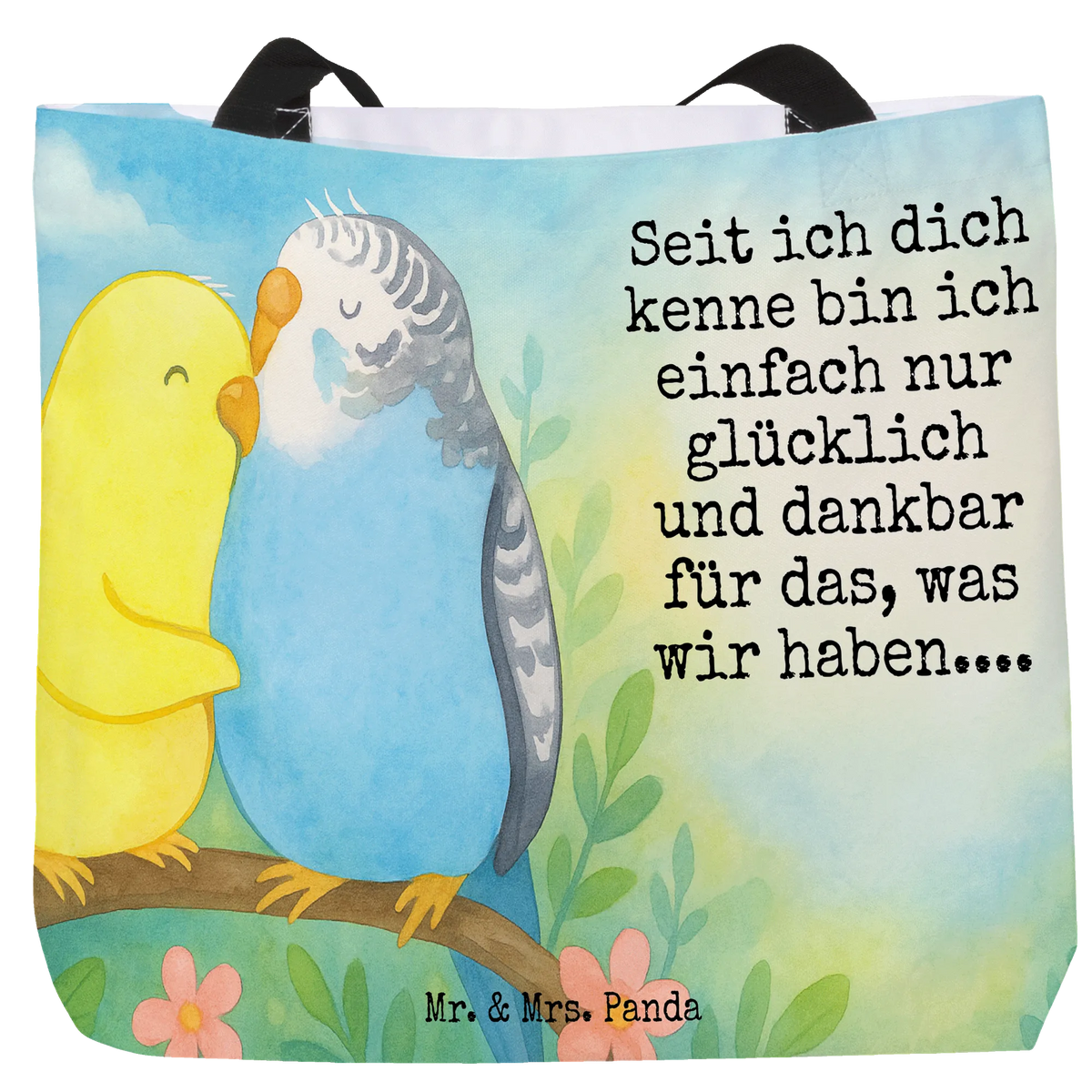 Shopper Wellensittich Liebe Design Unitasche, Strandtasche, Schultasche, Schulbeutel, Statement-Tasche, Alltagstasche, studententasche, Reisetasche, Laptoptasche, Beutel, XL Tasche, Büchertasche, Einkaufstasche, Freizeittasche, City-Shopper, Tragebeutel, Tragetasche, Stoffbeutel, Pandatasche, Tote Bag, Tasche, Urlaubstasche, Freundin, Freund, Liebe, Liebesgeschenk, Jahrestag, Verlobung, Partner, Ehemann, Ehefrau, Heiraten, Heiratsantrag, Hocheitstag, Vertrauen, Wellensittich, Nähe, Kuscheln, Vögel