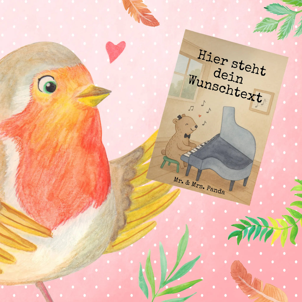 Personalised greetings card niedźwiedź fortepian Design Personalisiertere Klappkarte, Grußkarte selber drucken, Personalisierte Hochzeitskarte, Personalisierte Karte, Personalisierte Grußkarte, Grußkarte selbst gestalten, Personalisierte Geburtstagskarte, Grußkarte mit Namen, Grußkarten personalisiert, Personalisierte Glückwunschkarte, Grußkarte mit persönlichen Nachrichten, Grußkarte als Geldgeschenk, Personalisierte Einladungskarte, Instrumente, Geschenke Musiker, Musikliebhaber, Pianist, Flügel, Bär, Klassik, Konzert, Klavier