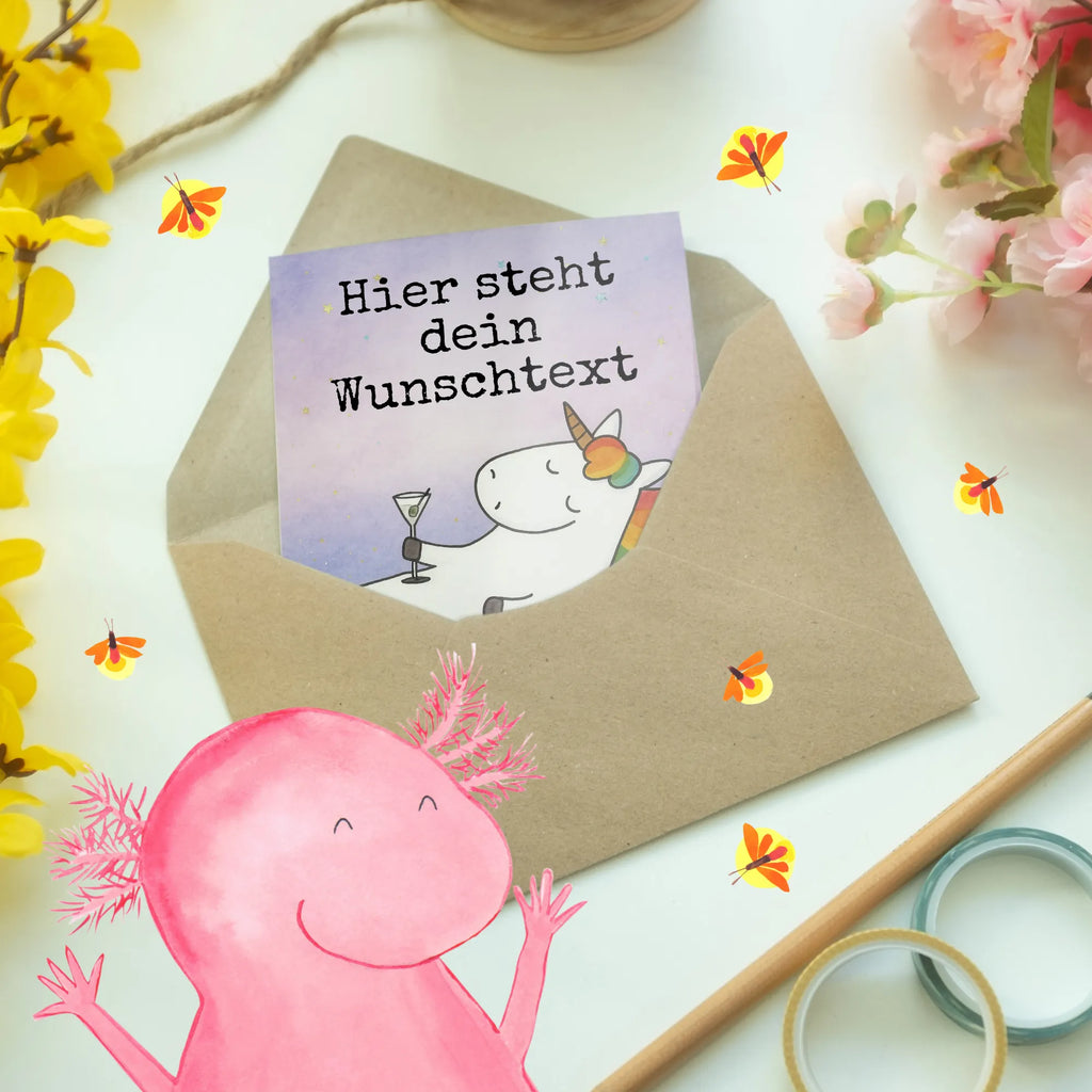 Personalised greetings card unicorn cocktail Design Grußkarte mit persönlichen Nachrichten, Personalisierte Geburtstagskarte, Personalisierte Einladungskarte, Grußkarte selber drucken, Personalisierte Karte, Grußkarte selbst gestalten, Personalisierte Grußkarte, Personalisiertere Klappkarte, Grußkarte mit Namen, Personalisierte Hochzeitskarte, Grußkarten personalisiert, Personalisierte Glückwunschkarte, Grußkarte als Geldgeschenk, Einhorn, Einhörner, Einhorn Deko, Unicorn, Rum, Spruch, Party, Geburtstag, Glitzer, Freundin, Caipirinha, Sekt, Cuba Libre, witzig, Feiern, Spaß, lustig