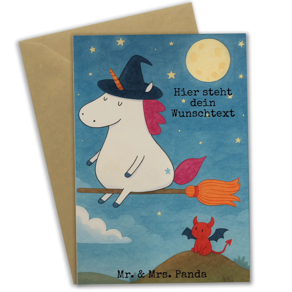 Personalisierte Grußkarte Einhorn Hexe Design Personalisierte Glückwunschkarte, Personalisierte Einladungskarte, Personalisiertere Klappkarte, Personalisierte Hochzeitskarte, Grußkarte mit persönlichen Nachrichten, Personalisierte Grußkarte, Grußkarte mit Namen, Grußkarte selber drucken, Personalisierte Geburtstagskarte, Personalisierte Karte, Grußkarte selbst gestalten, Grußkarte als Geldgeschenk, Grußkarten personalisiert, Einhorn, Einhörner, Einhorn Deko, Unicorn, Frau, Verrückte, Hexe, Teufel, Ehefrau, Zicke, Engel, Freundin, Leben