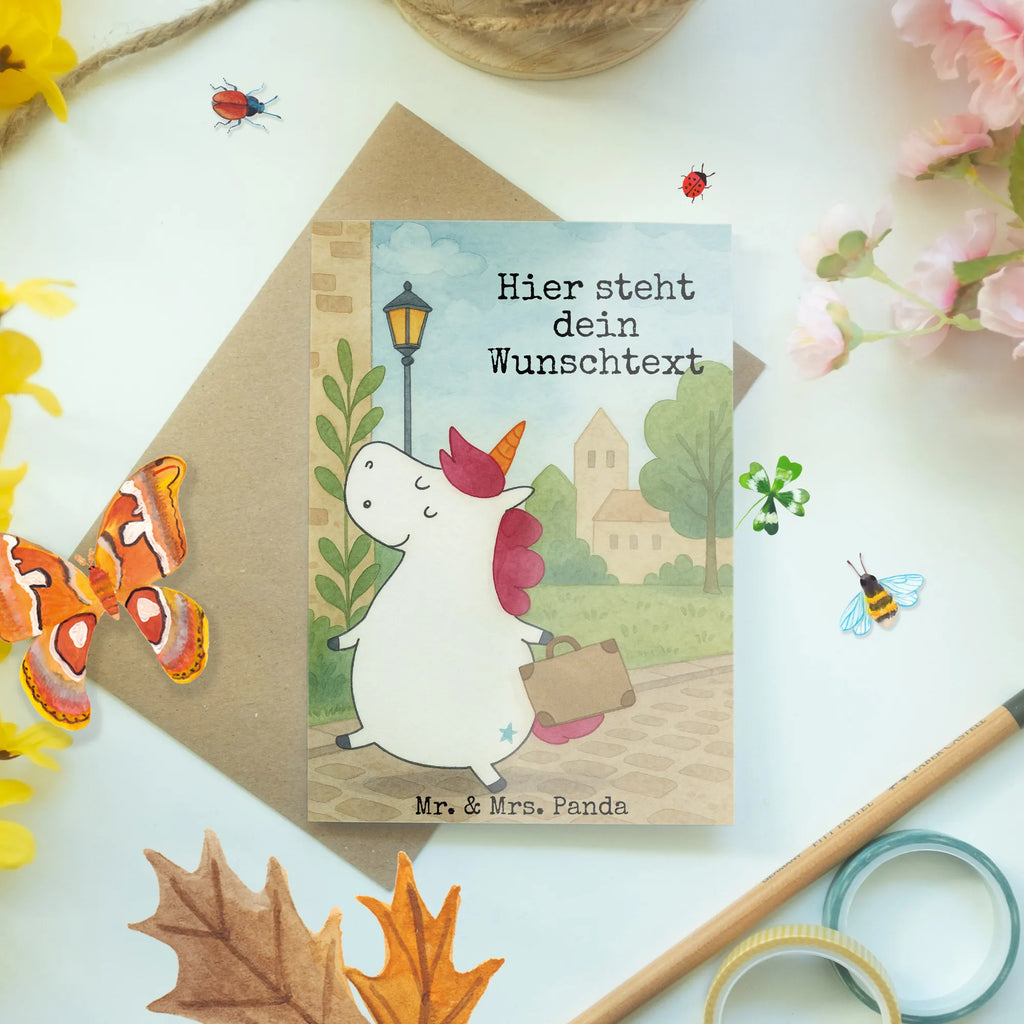 Personalised greetings card unicorn Suitcase Design Grußkarte selber drucken, Personalisierte Karte, Grußkarte mit Namen, Personalisierte Grußkarte, Personalisierte Einladungskarte, Personalisierte Glückwunschkarte, Personalisiertere Klappkarte, Grußkarte als Geldgeschenk, Grußkarte selbst gestalten, Personalisierte Hochzeitskarte, Grußkarten personalisiert, Grußkarte mit persönlichen Nachrichten, Personalisierte Geburtstagskarte, Einhorn, Einhörner, Einhorn Deko, Unicorn, Kind, Koffer, Abenteuer, unicorn, Erwachsen, Verreisen, lustig, witzig, Reise, Spaß, albern, Gepäck