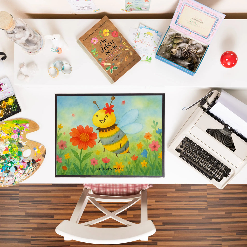 Schreibtischunterlage Biene Blume Design Schreibunterlage, Schreibtischauflage, Bürobedarf, Büroartikel, Schreibwaren, Schreibtisch Unterlagen, Schreibtischunterlage Groß, Biene, Wespe, Hummel