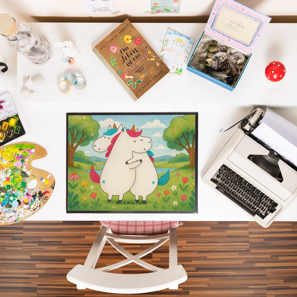 Schreibtischunterlage Einhörner Umarmen Design Schreibunterlage, Schreibtischauflage, Bürobedarf, Büroartikel, Schreibwaren, Schreibtisch Unterlagen, Schreibtischunterlage Groß, Einhorn, Einhörner, Einhorn Deko, Unicorn, Freundinnen, Freundin, BFF, Schwester, Schwestern, Familie, Geschwister, Sister, Liebe