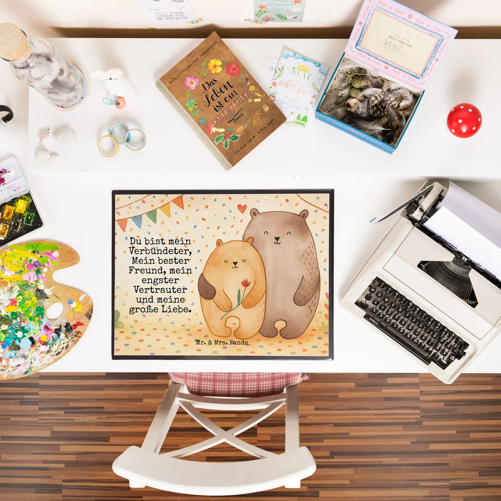 Desk pad Bears in love Design Schreibunterlage, Schreibtischauflage, Bürobedarf, Büroartikel, Schreibwaren, Schreibtisch Unterlagen, Schreibtischunterlage Groß, Liebe, Partner, Freund, Freundin, Ehemann, Ehefrau, Heiraten, Verlobung, Heiratsantrag, Liebesgeschenk, Jahrestag, Hocheitstag, Verliebt, Verlobt, Verheiratet, Geschenk Freundin, Geschenk Freund, Liebesbeweis, Hochzeitstag, Geschenk Hochzeit, Bären, Bärchen, Bär