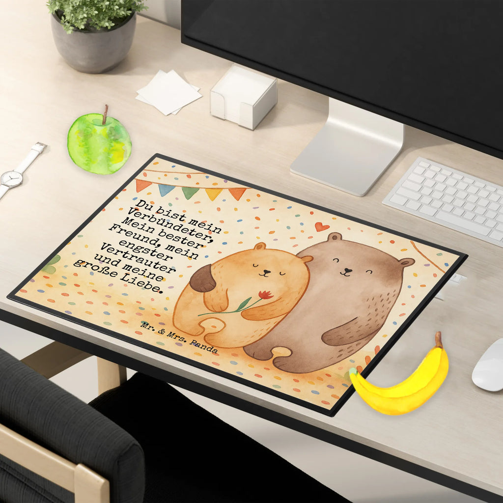 Desk pad Bears in love Design Schreibunterlage, Schreibtischauflage, Bürobedarf, Büroartikel, Schreibwaren, Schreibtisch Unterlagen, Schreibtischunterlage Groß, Liebe, Partner, Freund, Freundin, Ehemann, Ehefrau, Heiraten, Verlobung, Heiratsantrag, Liebesgeschenk, Jahrestag, Hocheitstag, Verliebt, Verlobt, Verheiratet, Geschenk Freundin, Geschenk Freund, Liebesbeweis, Hochzeitstag, Geschenk Hochzeit, Bären, Bärchen, Bär