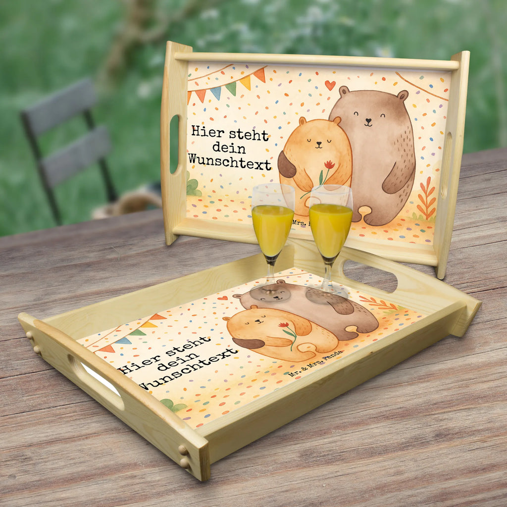 Personalisiertes Serviertablett Bären Liebe Design Tablett mit Namen, Personalisiertes Dekotablett, Serviertablett mit Namen, Personalisiertes Frühstückstablett, Personalisiertes Holztablett, Personalisiertes Tablett, Personalisiertes Serviertablett, Personalisiertes Küchentablett, Liebe, Partner, Freund, Freundin, Ehemann, Ehefrau, Heiraten, Verlobung, Heiratsantrag, Liebesgeschenk, Jahrestag, Hocheitstag, Geschenk Freund, Verlobt, Hochzeitstag, Geschenk Hochzeit, Bär, Verheiratet, Liebesbeweis, Bärchen, Verliebt, Bären, Geschenk Freundin