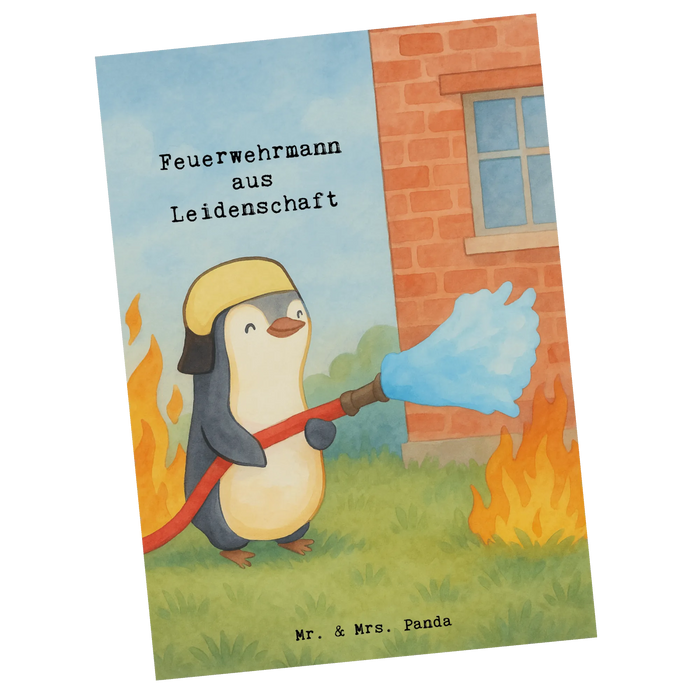 Pocztówka strażak Pasja Design